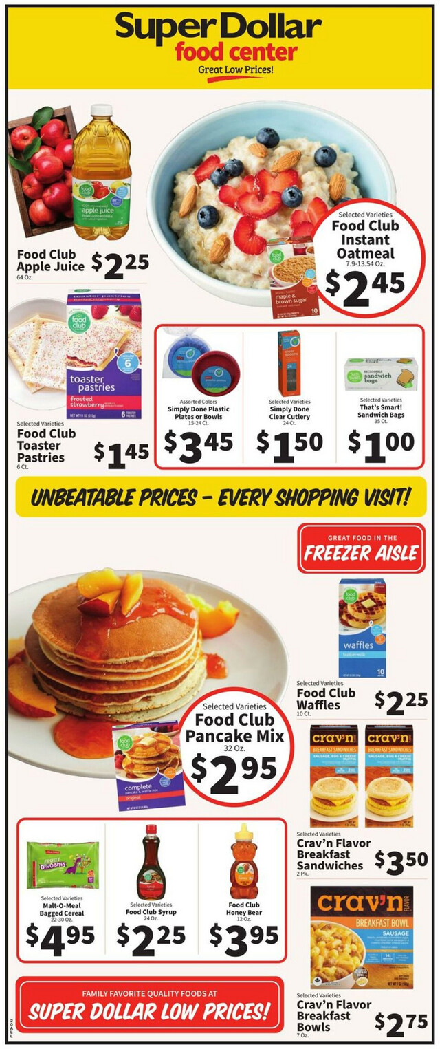 Super Dollar Food Center Ad from 01/31/2024