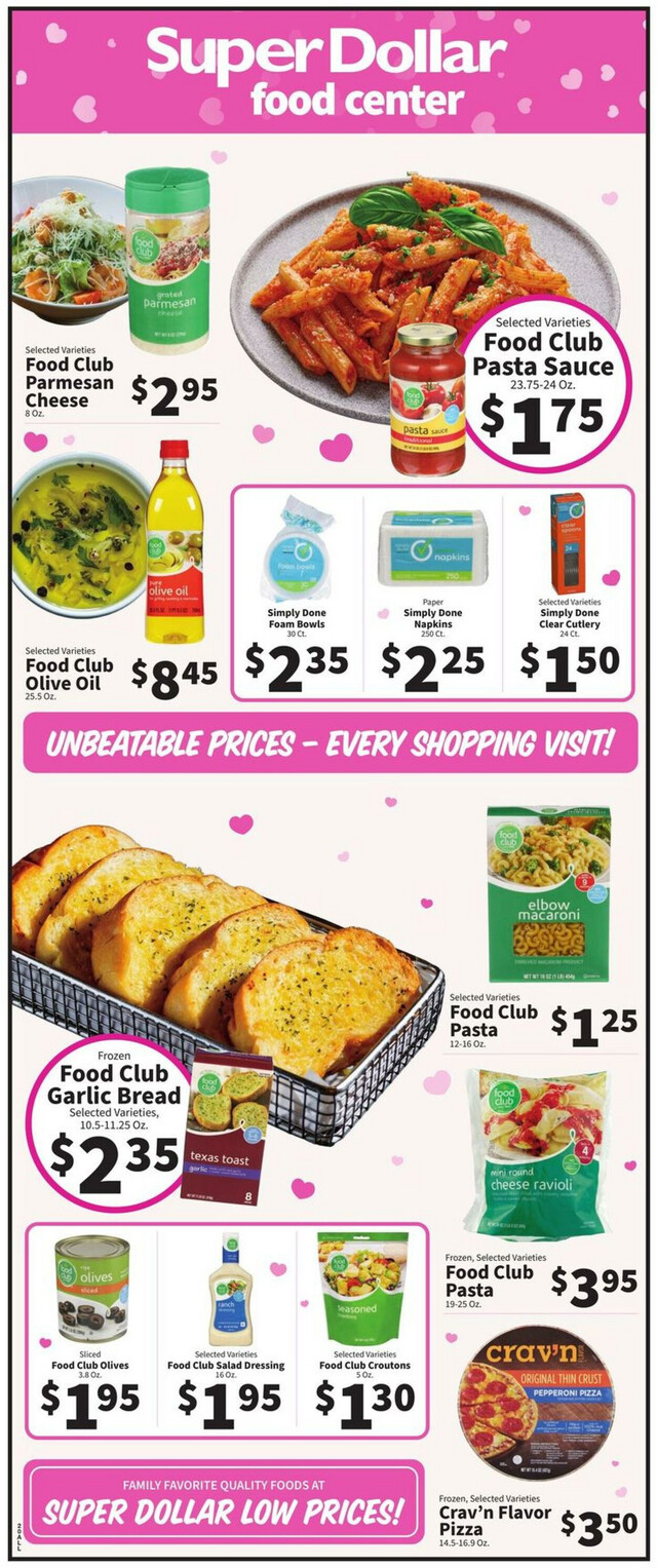 Super Dollar Food Center Ad from 02/14/2024
