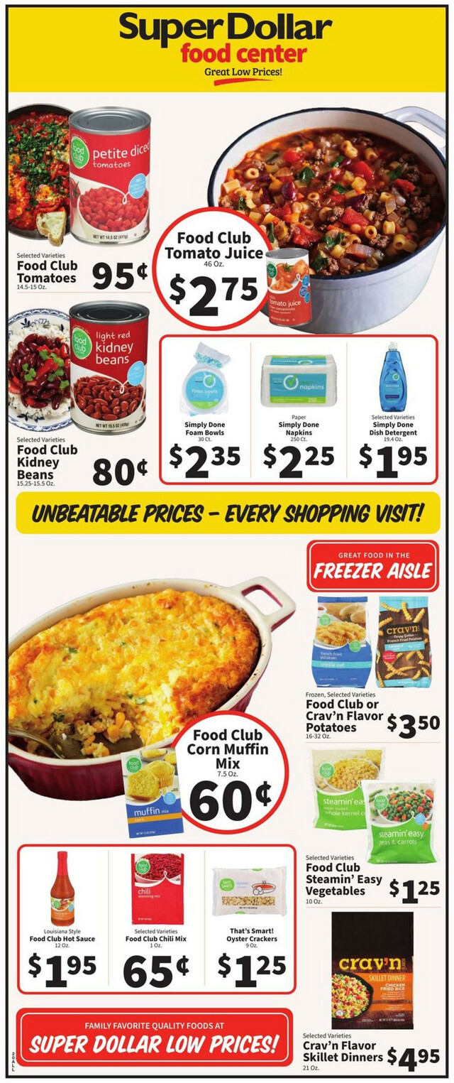 Super Dollar Food Center Ad from 02/21/2024