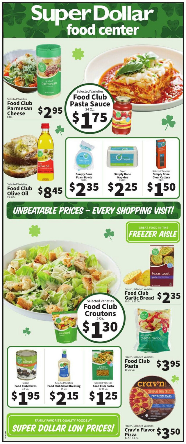 Super Dollar Food Center Ad from 03/13/2024