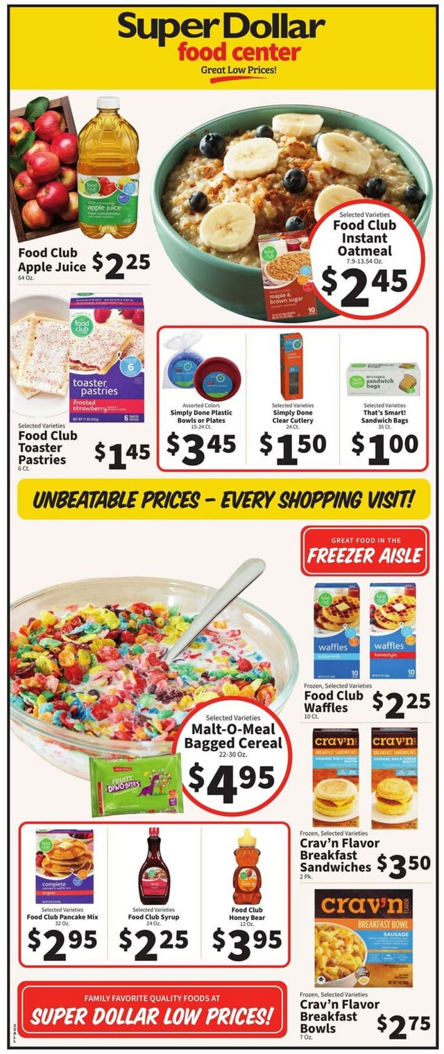 Super Dollar Food Center Ad from 04/24/2024