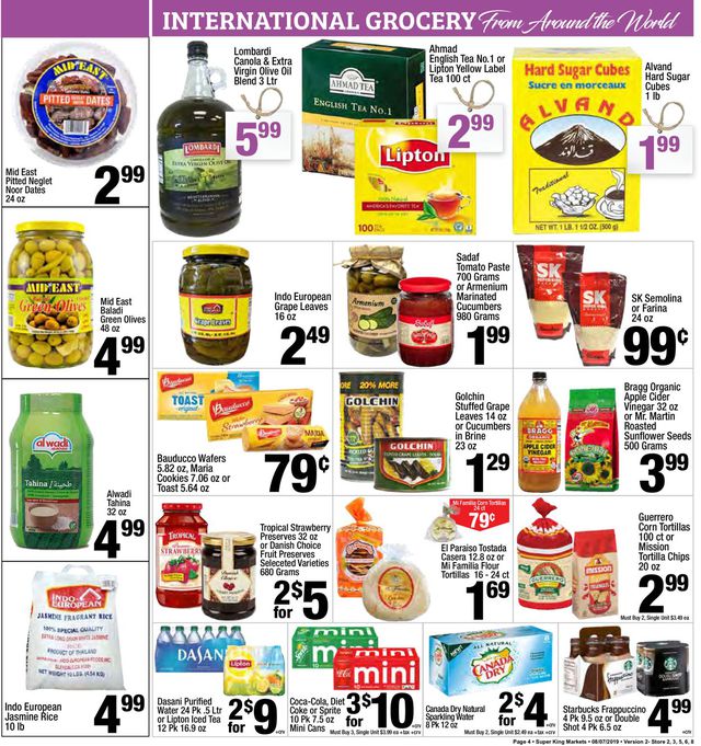 Super King Market Ad from 08/07/2019