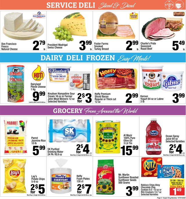 Super King Market Ad from 07/01/2020