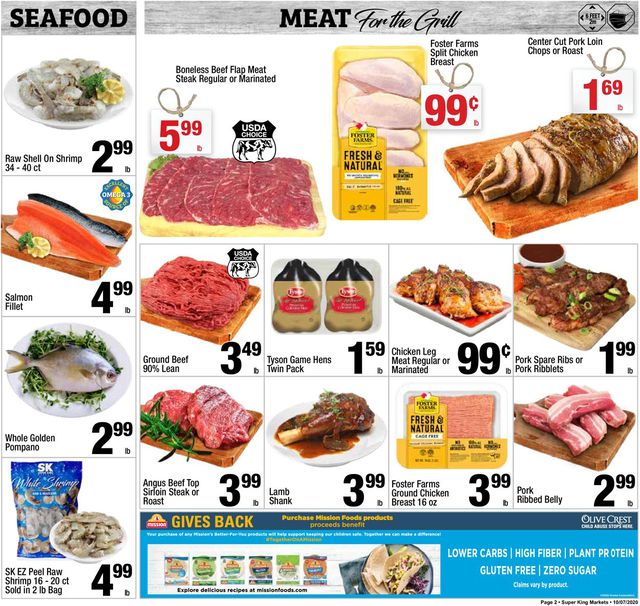 Super King Market Ad from 10/07/2020