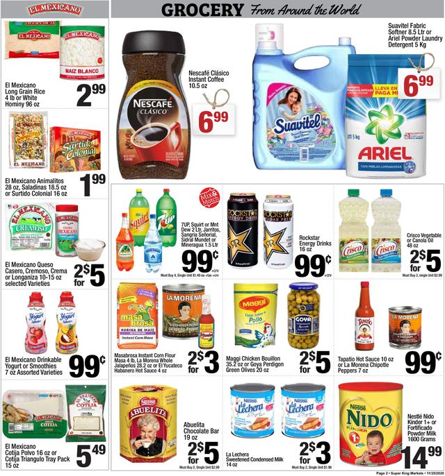 Super King Market Ad from 11/25/2020