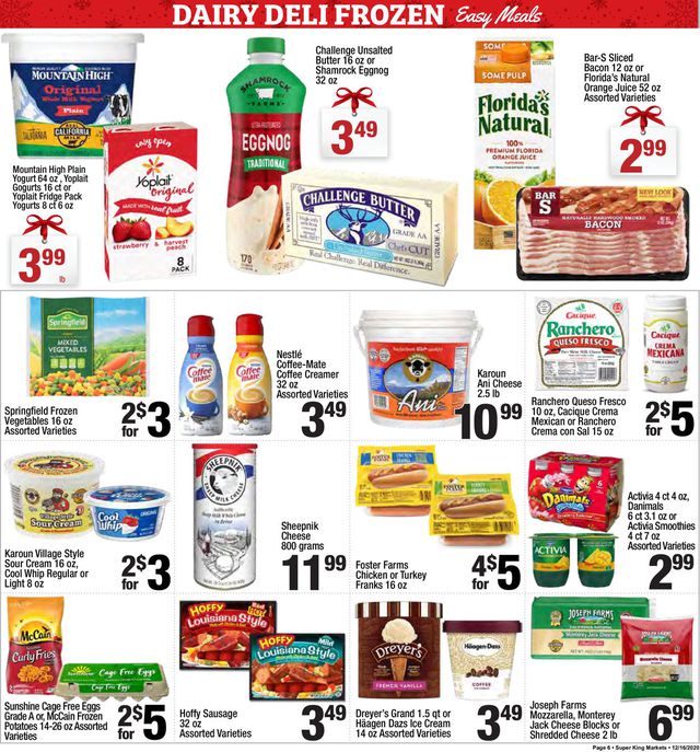 Super King Market Ad from 12/16/2020