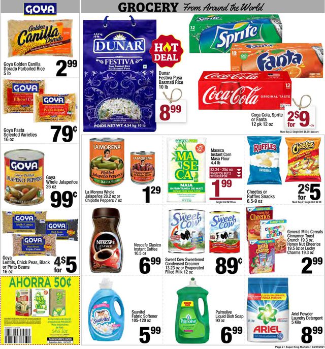 Super King Market Ad from 04/07/2021