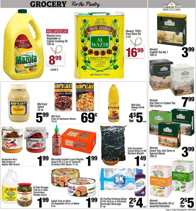 Super King Market Ad from 04/07/2021