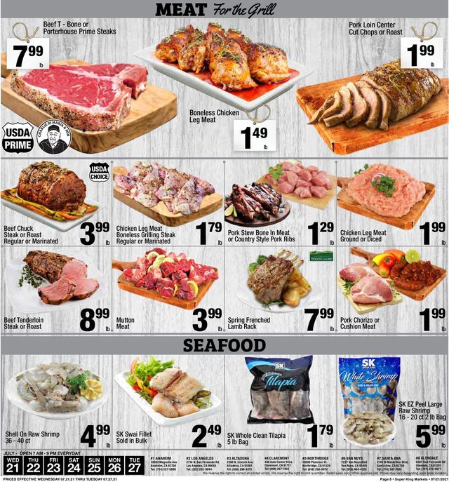 Super King Market Ad from 07/21/2021