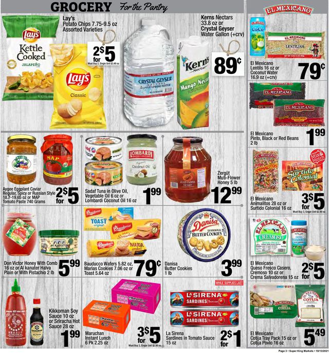 Super King Market Ad from 10/13/2021
