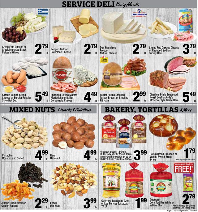 Super King Market Ad from 11/03/2021