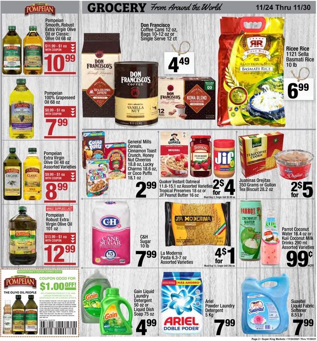 Super King Market Ad from 11/24/2021