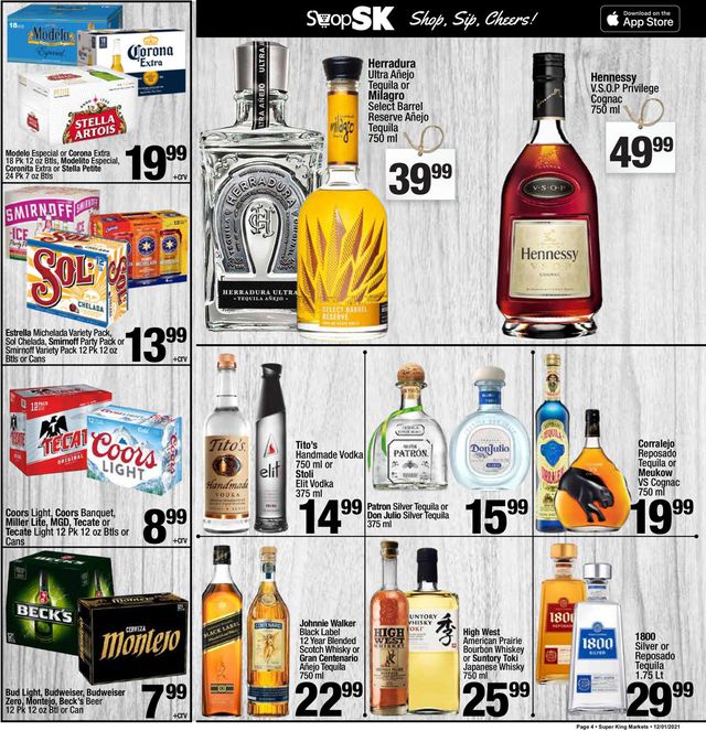 Super King Market Ad from 12/01/2021
