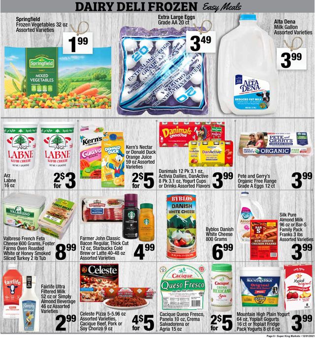 Super King Market Ad from 12/01/2021