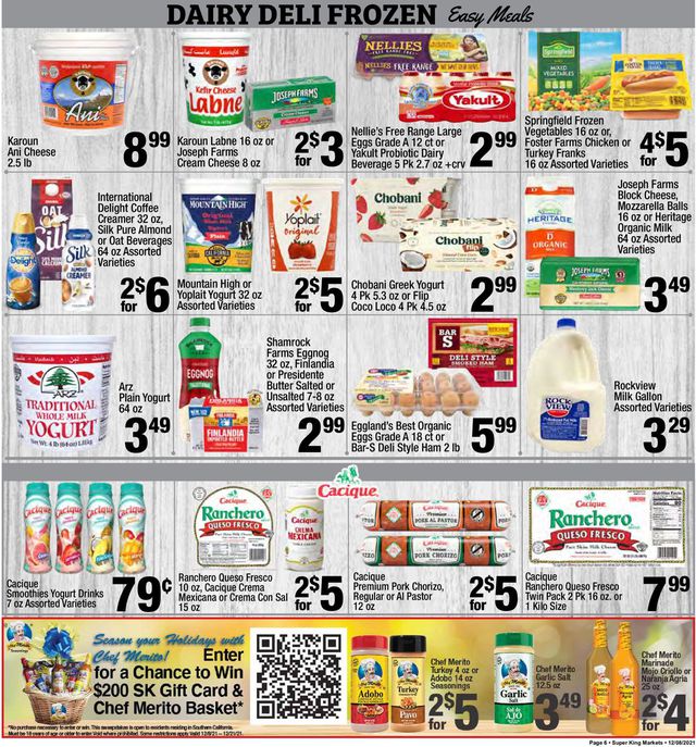 Super King Market Ad from 12/08/2021