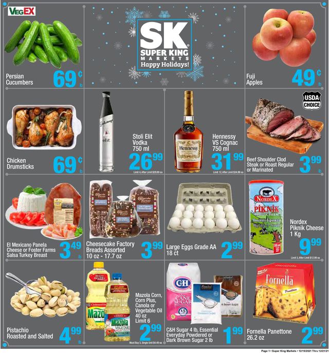 Super King Market Ad from 12/15/2021