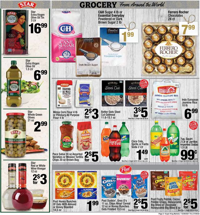 Super King Market Ad from 12/29/2021