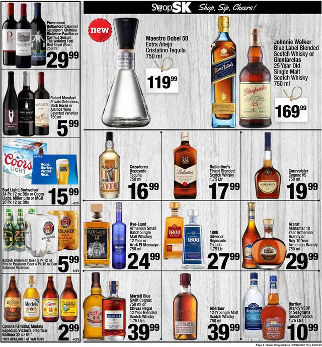 Super King Market Ad from 01/26/2022