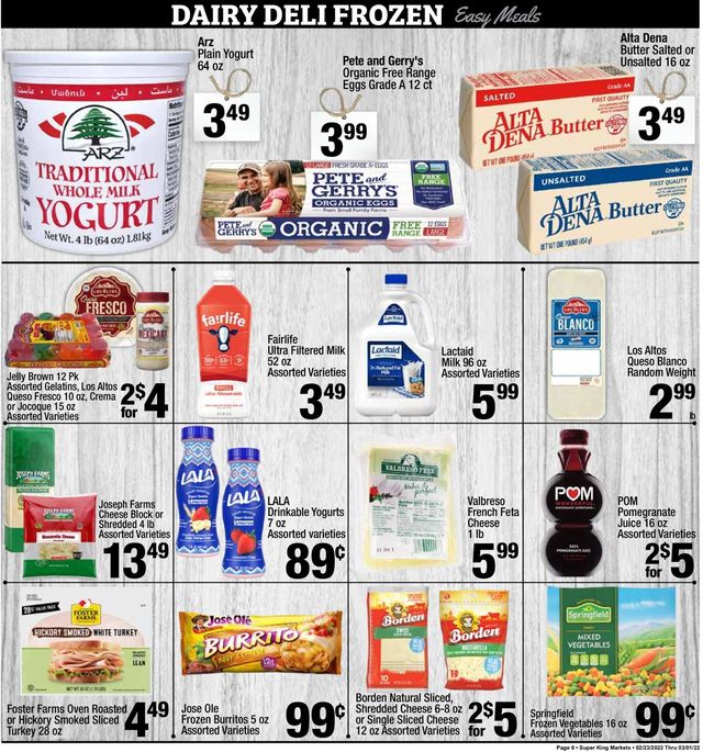 Super King Market Ad from 02/23/2022