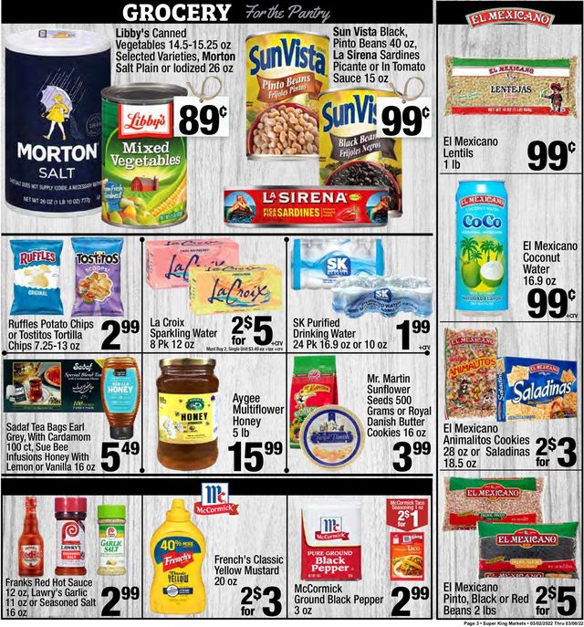 Super King Market Ad from 03/02/2022