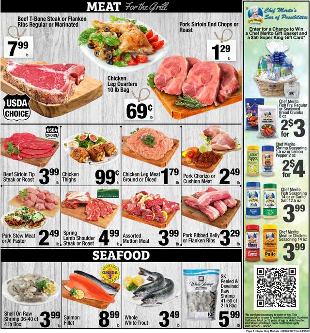 Super King Market Ad from 03/30/2022