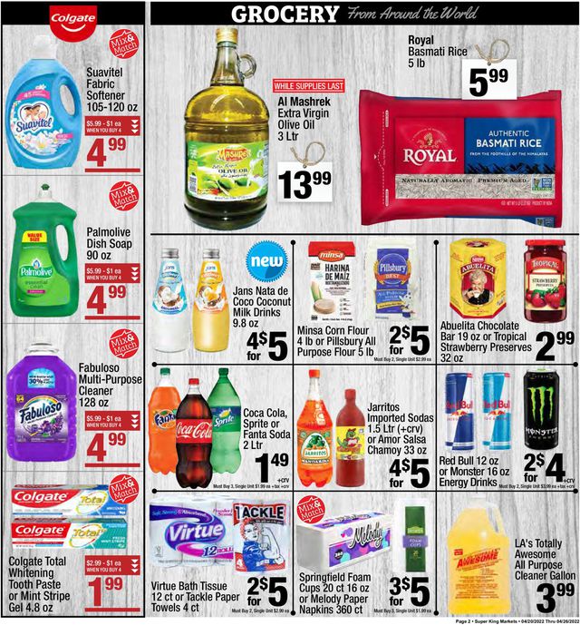 Super King Market Ad from 04/20/2022