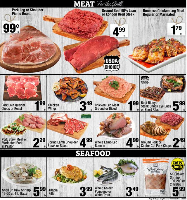 Super King Market Ad from 04/27/2022