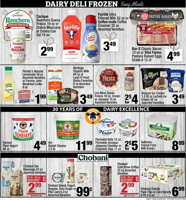 Super King Market Ad from 05/11/2022