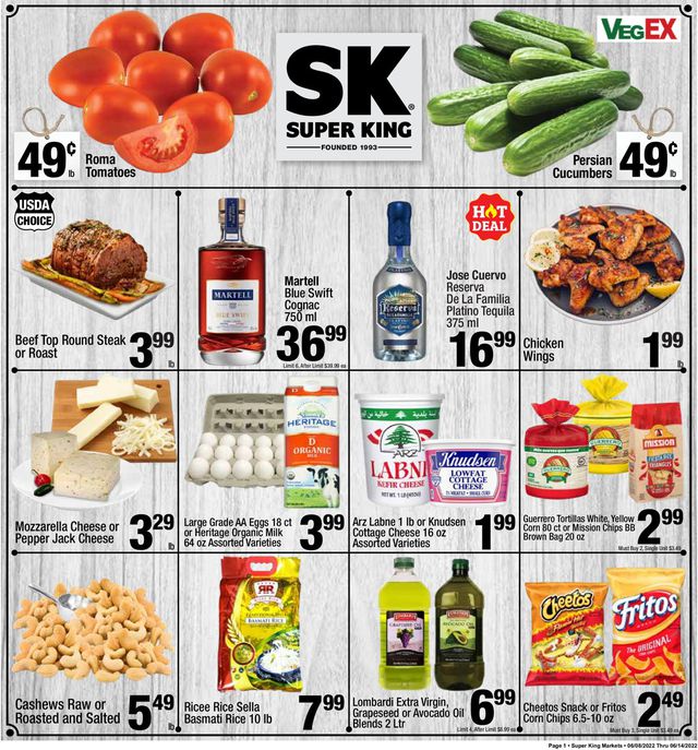 Super King Market Ad from 06/08/2022