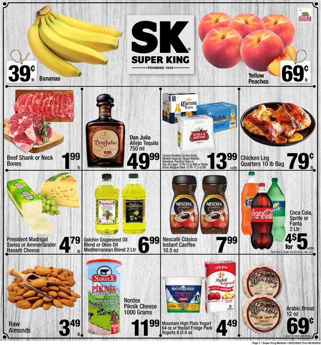 Super King Market Ad from 06/22/2022