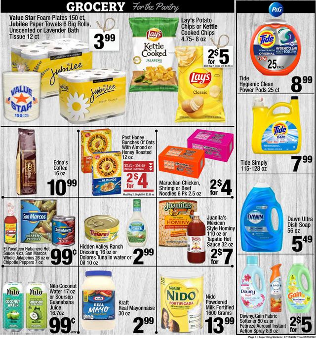Super King Market Ad from 07/13/2022