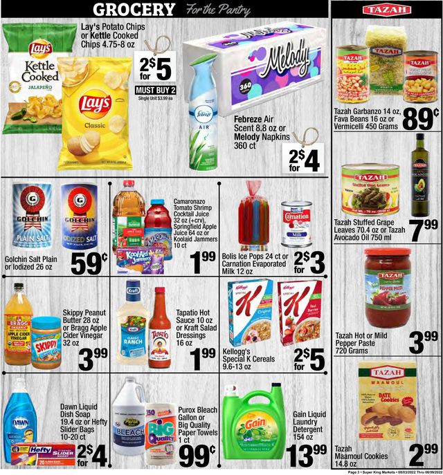 Super King Market Ad from 08/03/2022