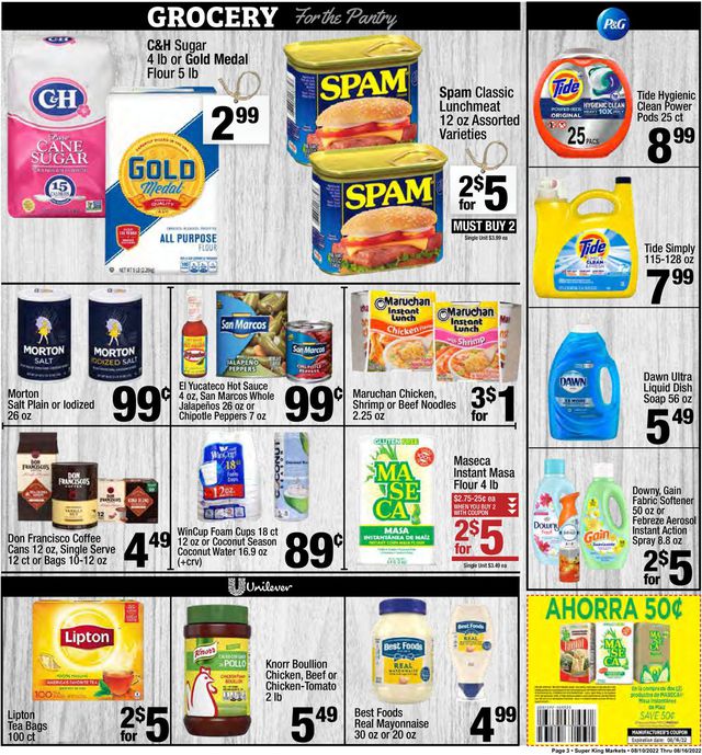 Super King Market Ad from 08/10/2022