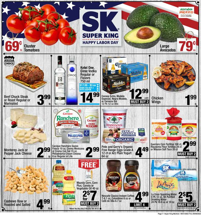 Super King Market Ad from 08/31/2022