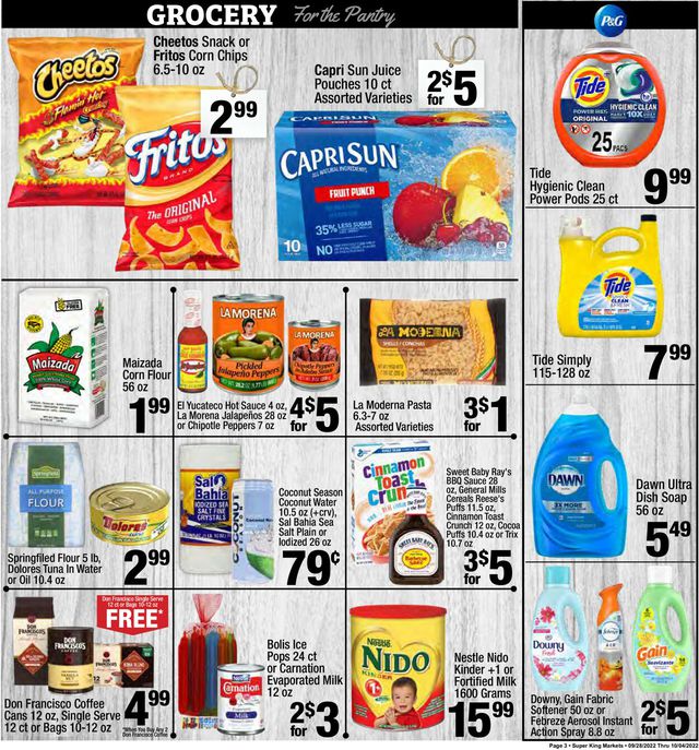 Super King Market Ad from 09/28/2022