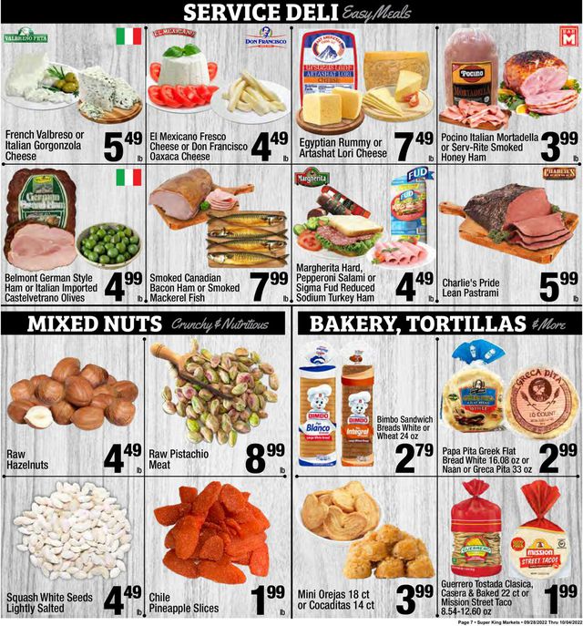 Super King Market Ad from 09/28/2022