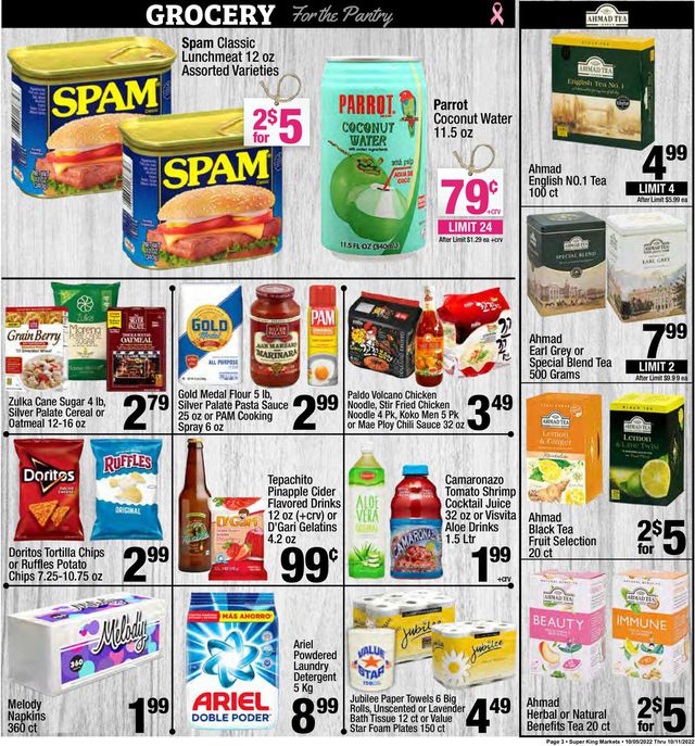 Super King Market Ad from 10/05/2022