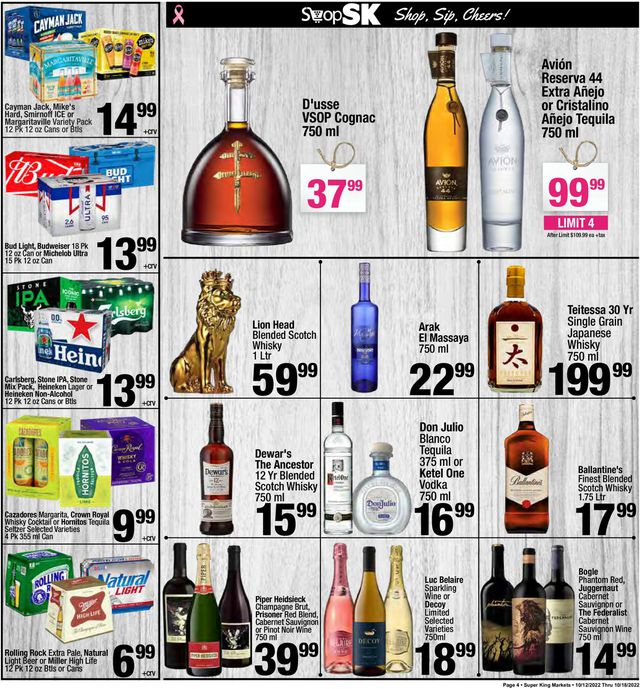 Super King Market Ad from 10/12/2022