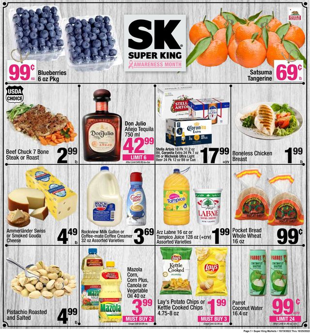Super King Market Ad from 10/19/2002
