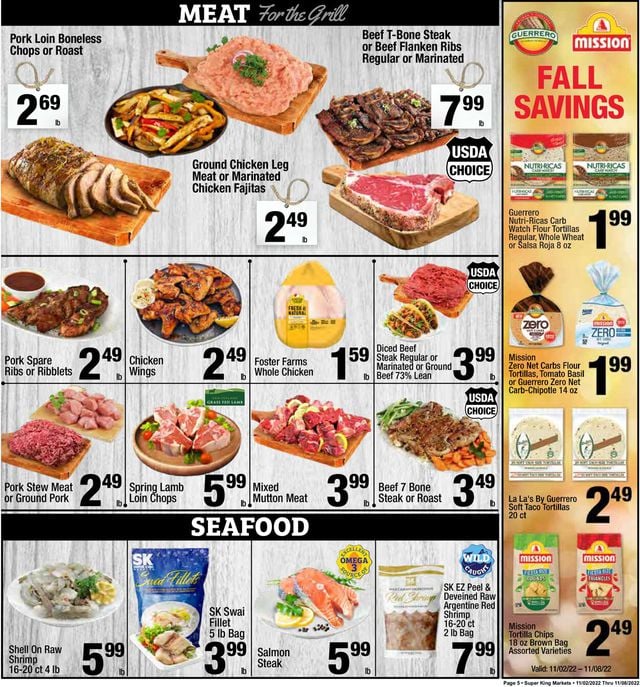 Super King Market Ad from 11/02/2002