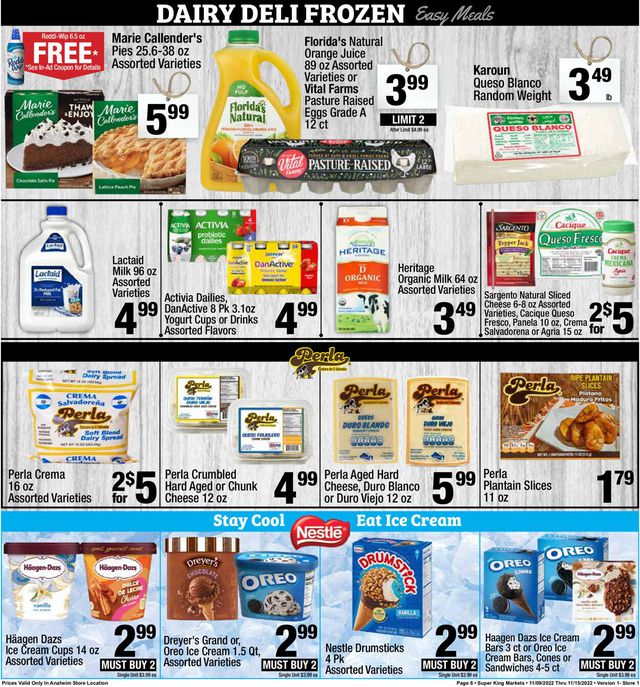 Super King Market Ad from 11/09/2002