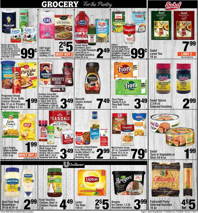 Super King Market Ad from 11/16/2022