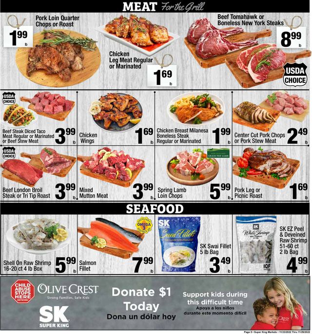 Super King Market Ad from 11/23/2022