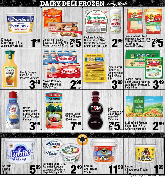 Super King Market Ad from 12/21/2022