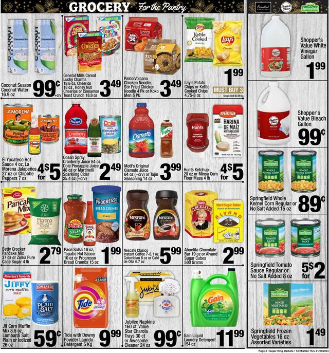 Super King Market Ad from 12/27/2022