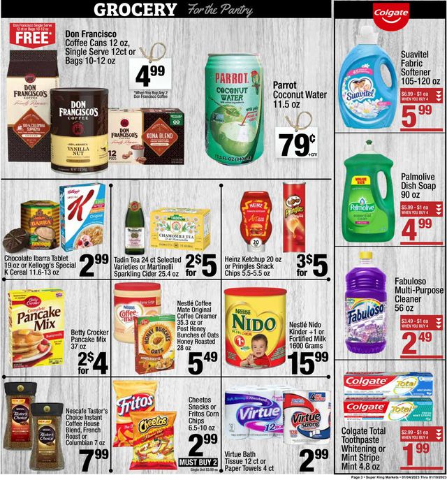 Super King Market Ad from 01/04/2023