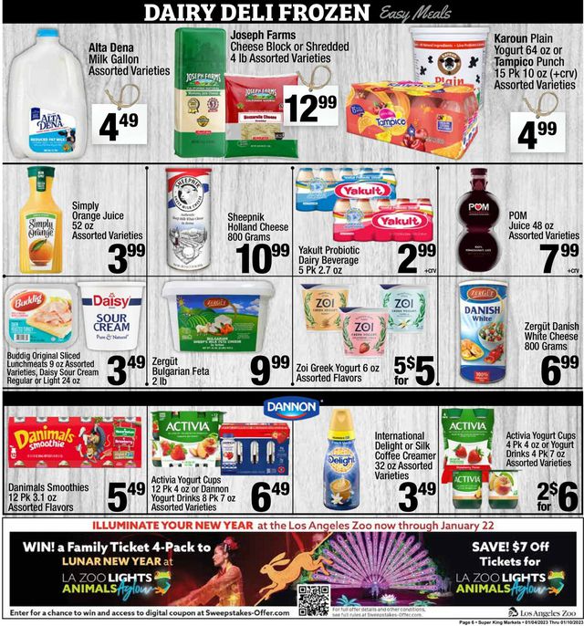 Super King Market Ad from 01/04/2023