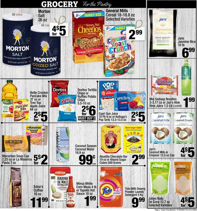 Super King Market Ad from 01/25/2023