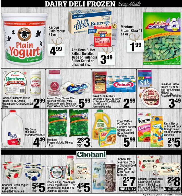 Super King Market Ad from 02/01/2023