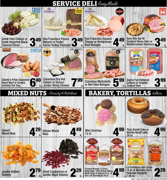 Super King Market Ad from 02/01/2023